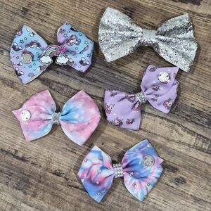 Sparkly Unicorn Bow Set for Kids
